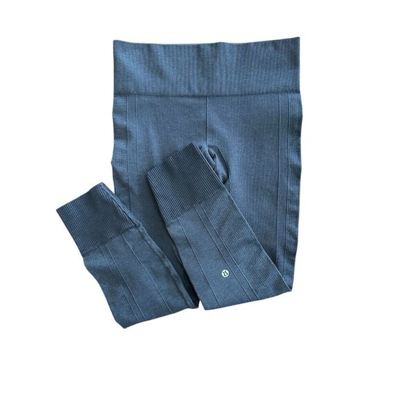 Lululemon Leggings Size 6 Gray Stretch Comfort Gym Workout - Picture 1 of 6